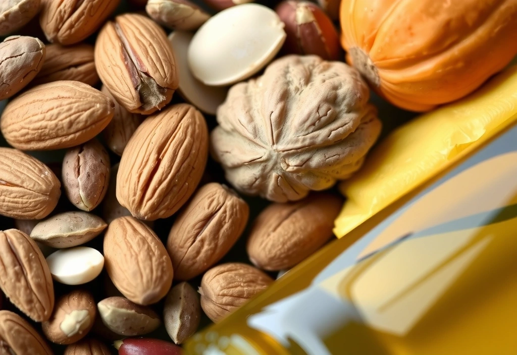 Nuci, semințe și uleiuri vegetale, bogate în vitamina E